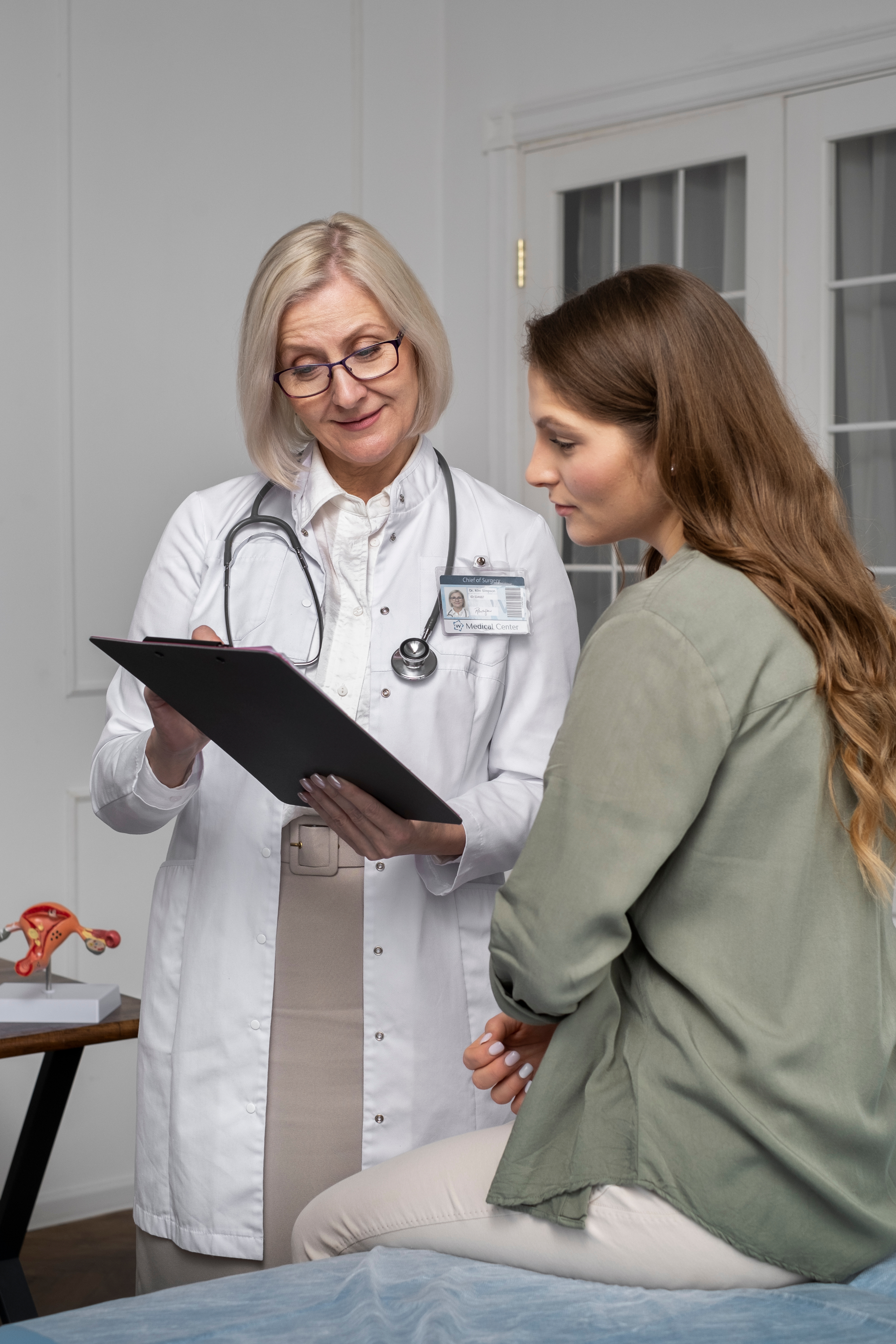 Doctor consulting a patient